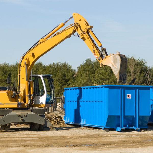 what size residential dumpster rentals are available in Ash